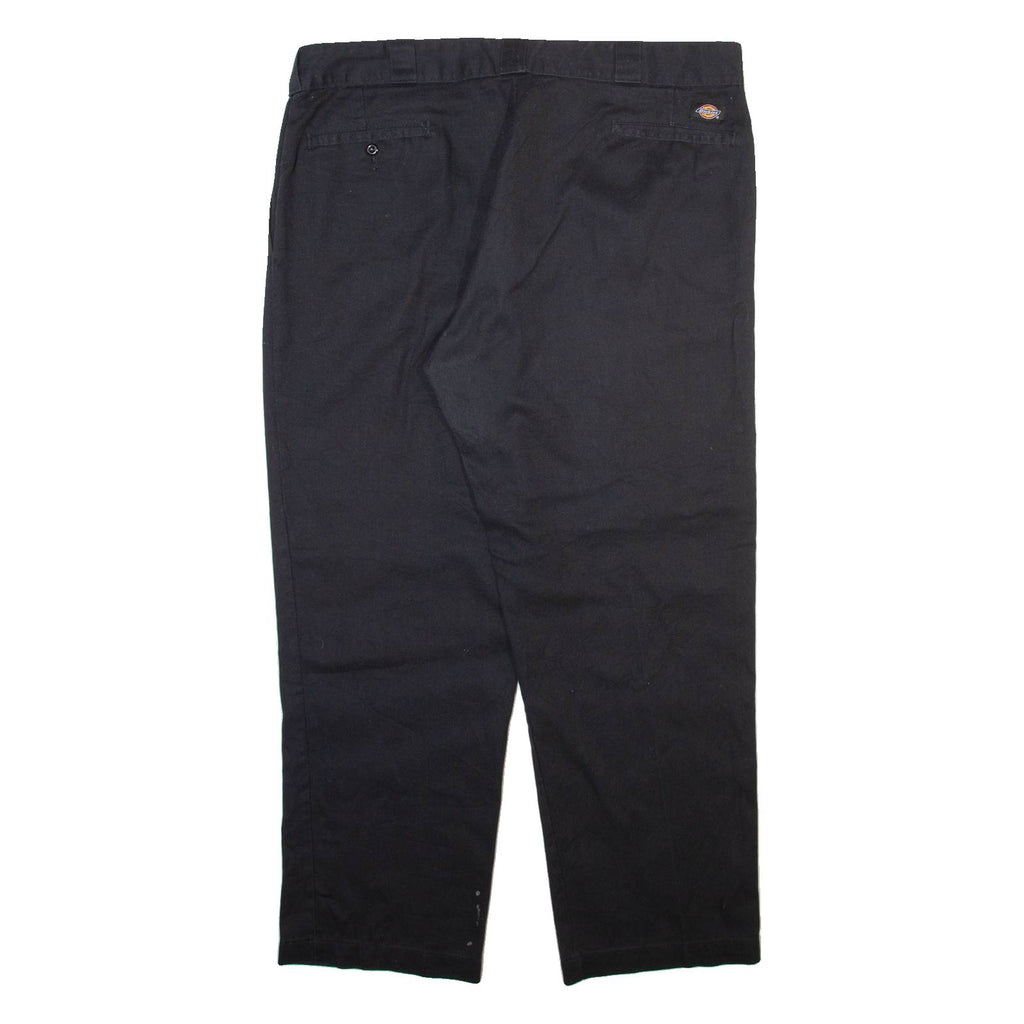 DICKIES Mens Trousers Black Regular Straight W42 L30