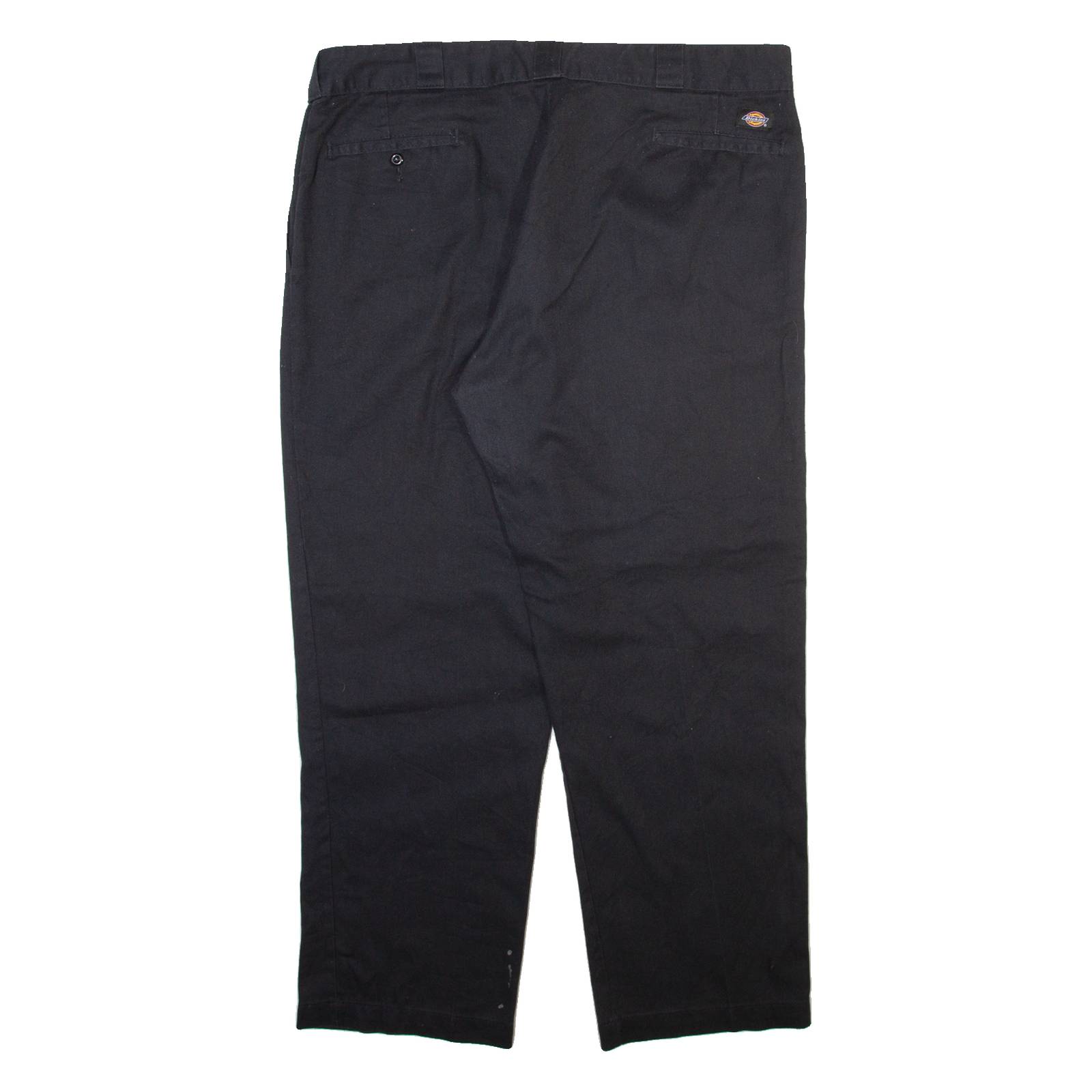 DICKIES Mens Trousers Black Regular Straight W42 L30