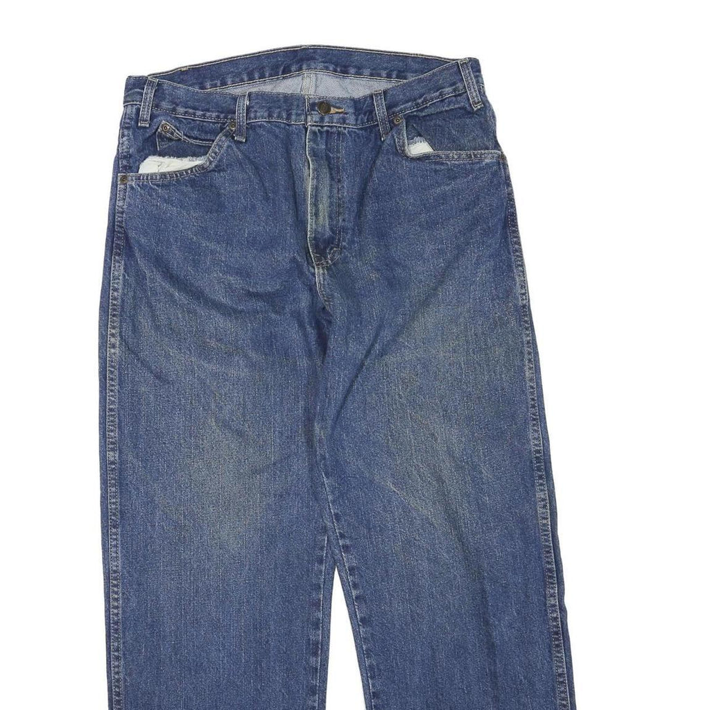 DICKIES Womens Regular Fit Blue Denim Classic Jeans W34 L32 Workwear