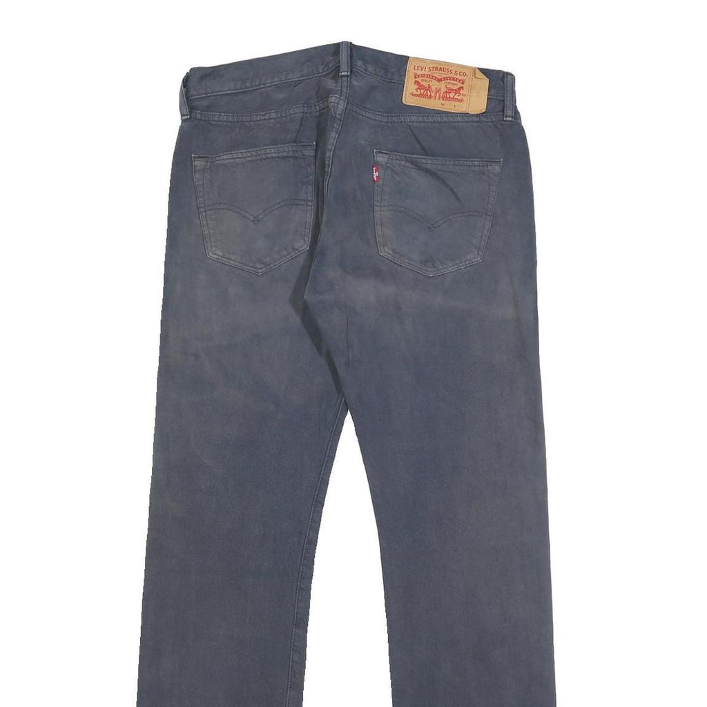 LEVI'S 501 Mens Jeans Blue Regular Straight Denim Medium W30 L32 Classic Fit