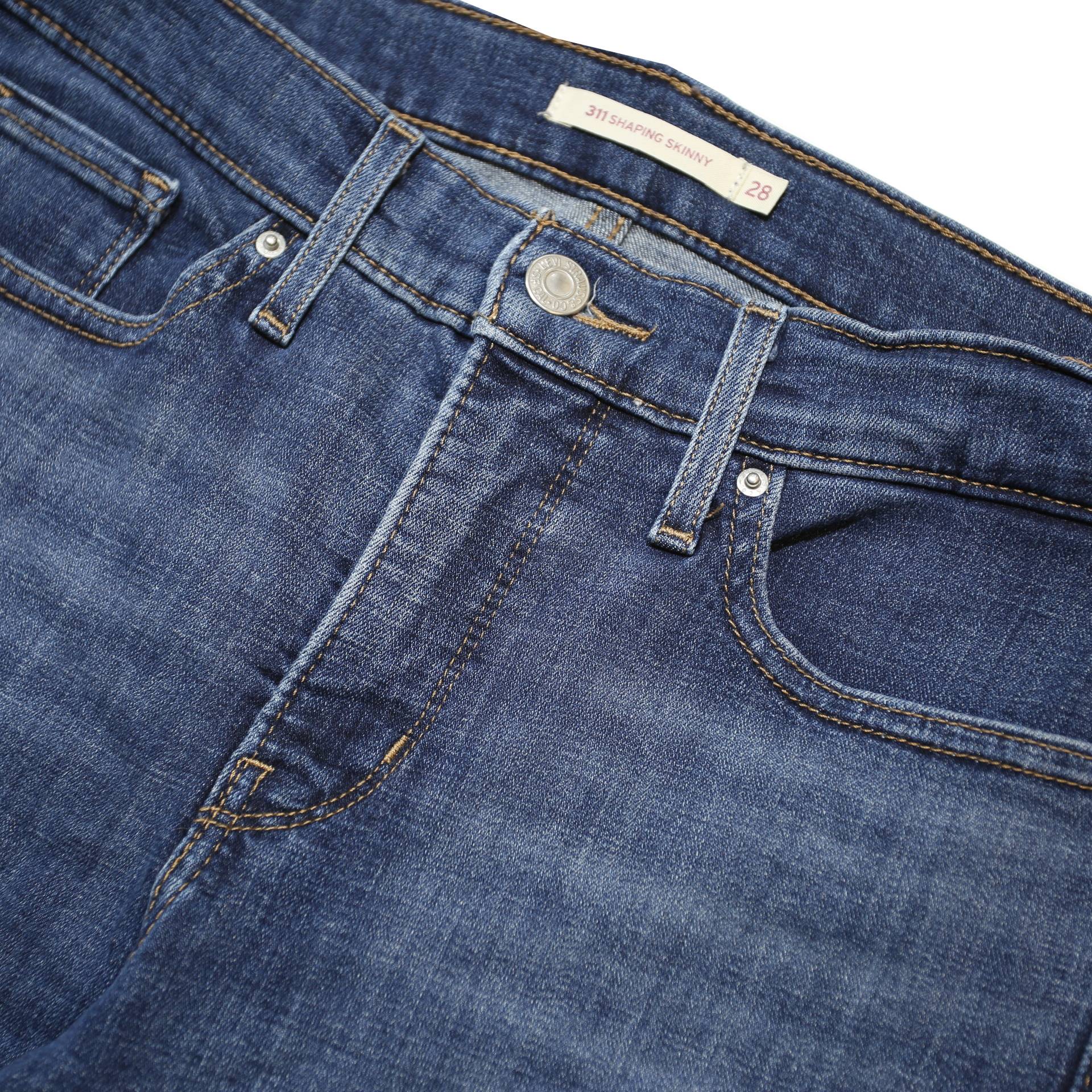 LEVI'S 311 Womens Jeans Blue Slim Skinny Denim Medium W28 L32 Stretch Cotton