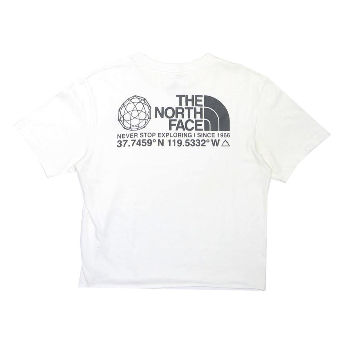THE NORTH FACE Womens White Graphic T-Shirt S Short Sleeve Crew Neck Casual