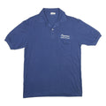 STEDMAN Mens Blue Cotton Blend Polo Shirt L Short Sleeve Plain Pocket