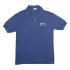STEDMAN Mens Blue Cotton Blend Polo Shirt L Short Sleeve Plain Pocket