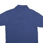 STEDMAN Mens Blue Cotton Blend Polo Shirt L Short Sleeve Plain Pocket