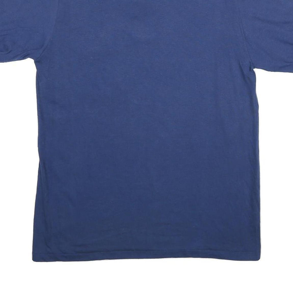 STEDMAN Mens Blue Cotton Blend Polo Shirt L Short Sleeve Plain Pocket