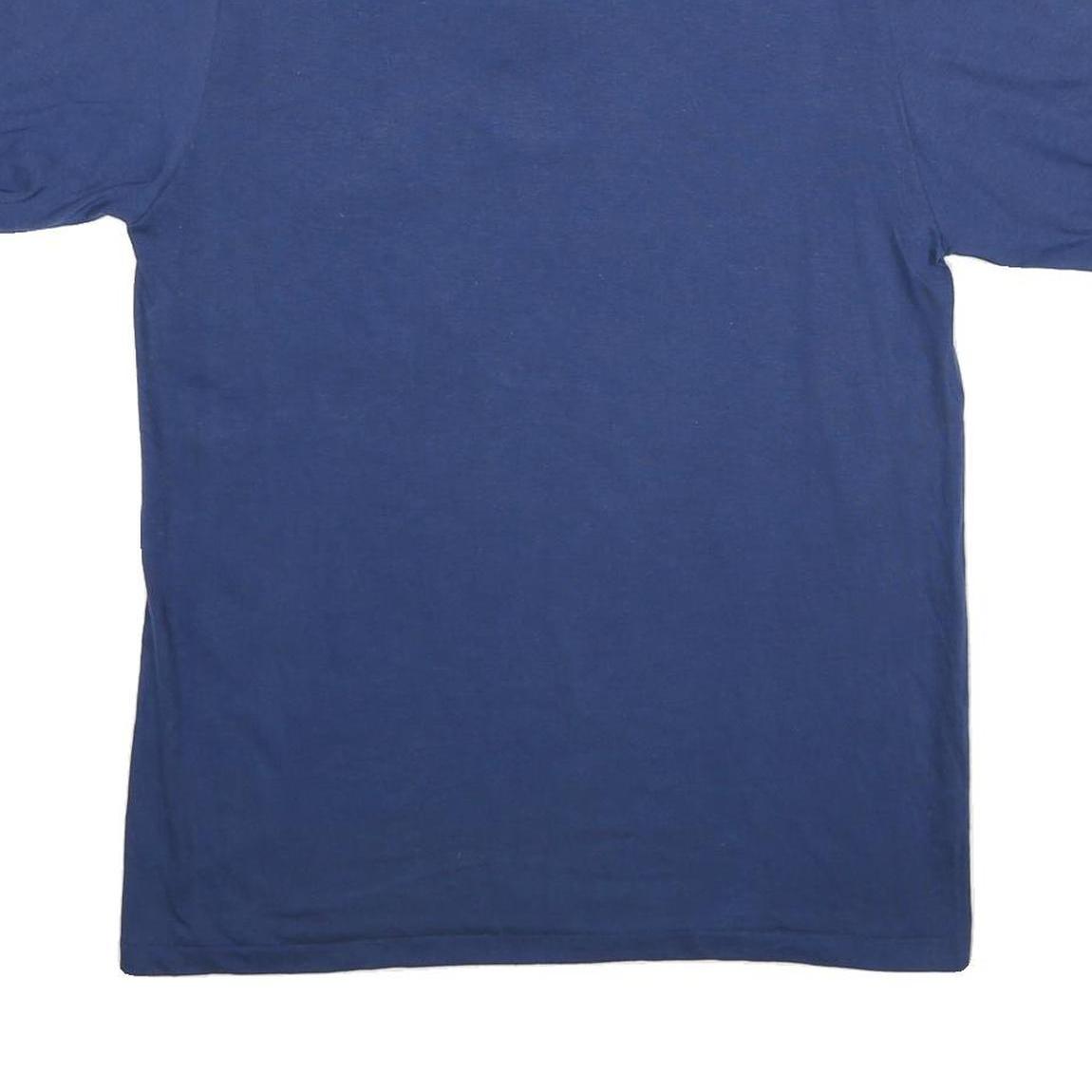 STEDMAN Mens Blue Cotton Blend Polo Shirt L Short Sleeve Plain Pocket