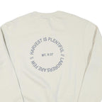 CHAMPION Mens Cream Advocate Crew Neck S Sweatshirt Cotton Blend Pullover