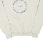 CHAMPION Mens Cream Advocate Crew Neck S Sweatshirt Cotton Blend Pullover
