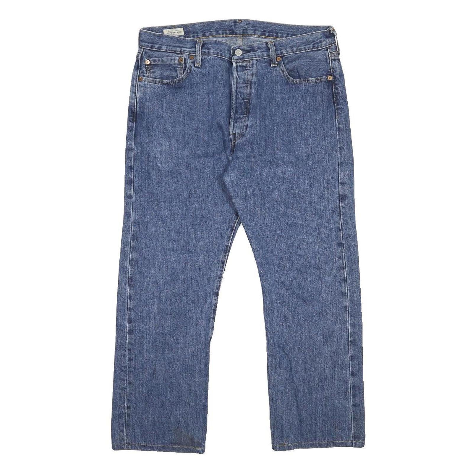 LEVI'S 501 BIG E Mens Jeans Blue Regular Straight Denim Medium W36 L26 Classic