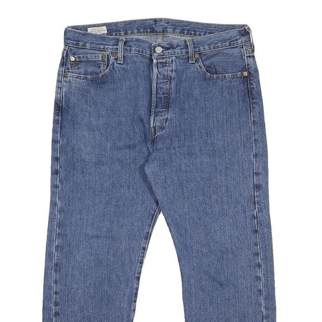 LEVI'S 501 BIG E Mens Jeans Blue Regular Straight Denim Medium W36 L26 Classic