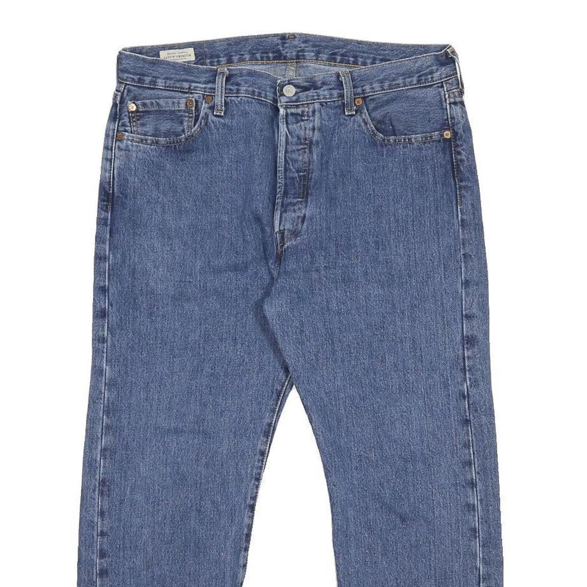 LEVI'S 501 BIG E Mens Jeans Blue Regular Straight Denim Medium W36 L26 Classic