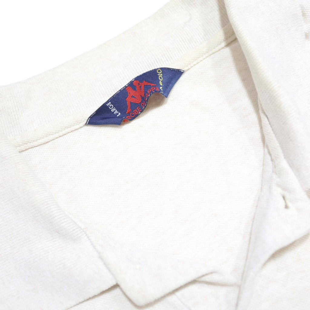 KAPPA Mens White Long Sleeve Plain L Cotton Polo Shirt Classic Fit