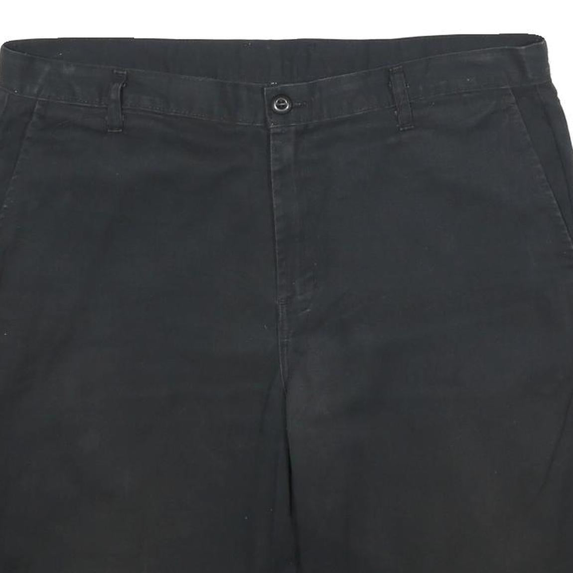 DICKIES Mens Black Casual Shorts L W38 Workwear Polyester Blend Comfortable