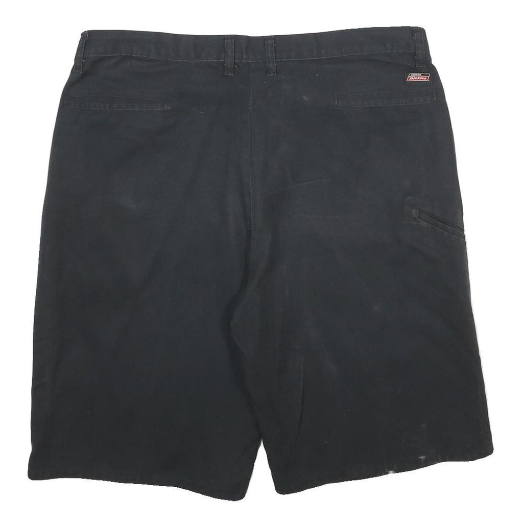 DICKIES Mens Black Casual Shorts L W38 Workwear Polyester Blend Comfortable