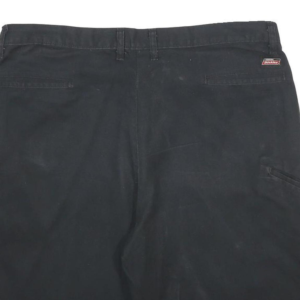 DICKIES Mens Black Casual Shorts L W38 Workwear Polyester Blend Comfortable