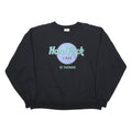HARD ROCK CAFE Womens Black St Thomas Crew Neck XL Cotton Blend Sweatshirt