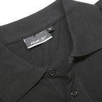 REEBOK Mens Black Polo Shirt M Cotton Short Sleeve Plain Casual Classic