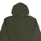 PUMA Womens Green Pullover Hoodie S Cotton Blend Casual Sportswear