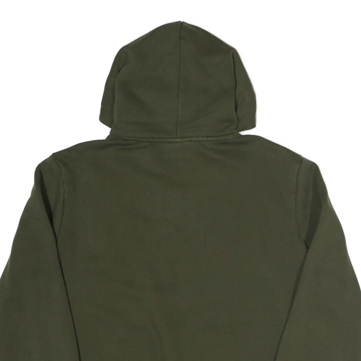 PUMA Womens Green Pullover Hoodie S Cotton Blend Casual Sportswear