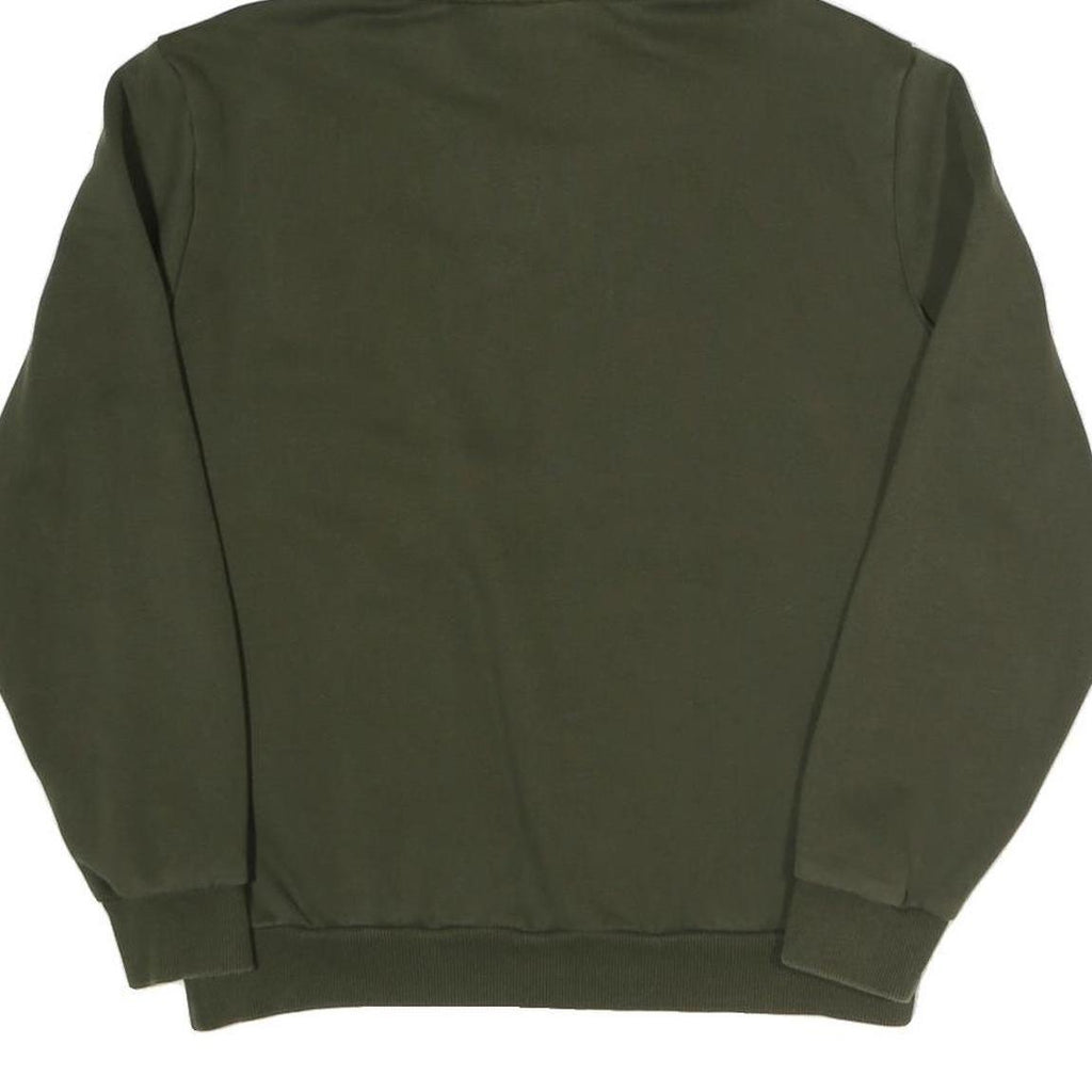 PUMA Womens Green Pullover Hoodie S Cotton Blend Casual Sportswear