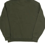 PUMA Womens Green Pullover Hoodie S Cotton Blend Casual Sportswear