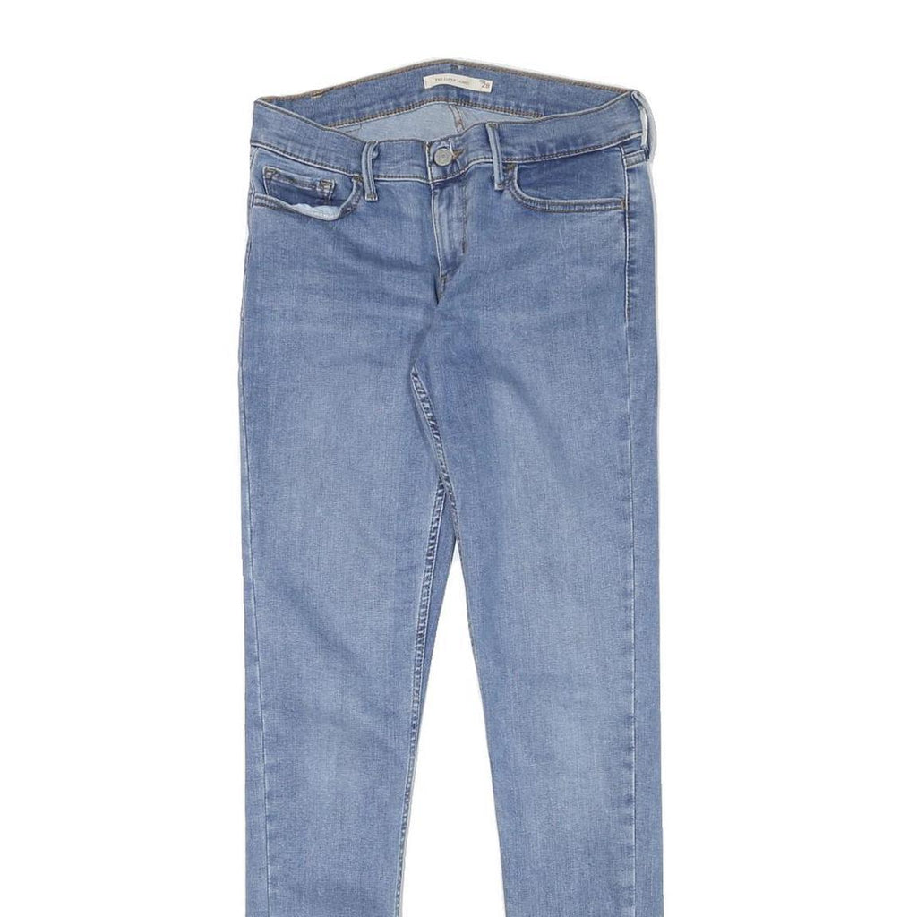 LEVI'S Womens Jeans Blue Slim Skinny Denim Light W27 L30 Classic Zip
