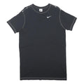 NIKE Womens Black Cotton Blend T-Shirt Dress Plain Short Sleeve S Casual Wear