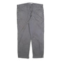 CARHARTT Mens Regular Fit Grey Workwear Trousers W34 L32 Cotton Blend Zip