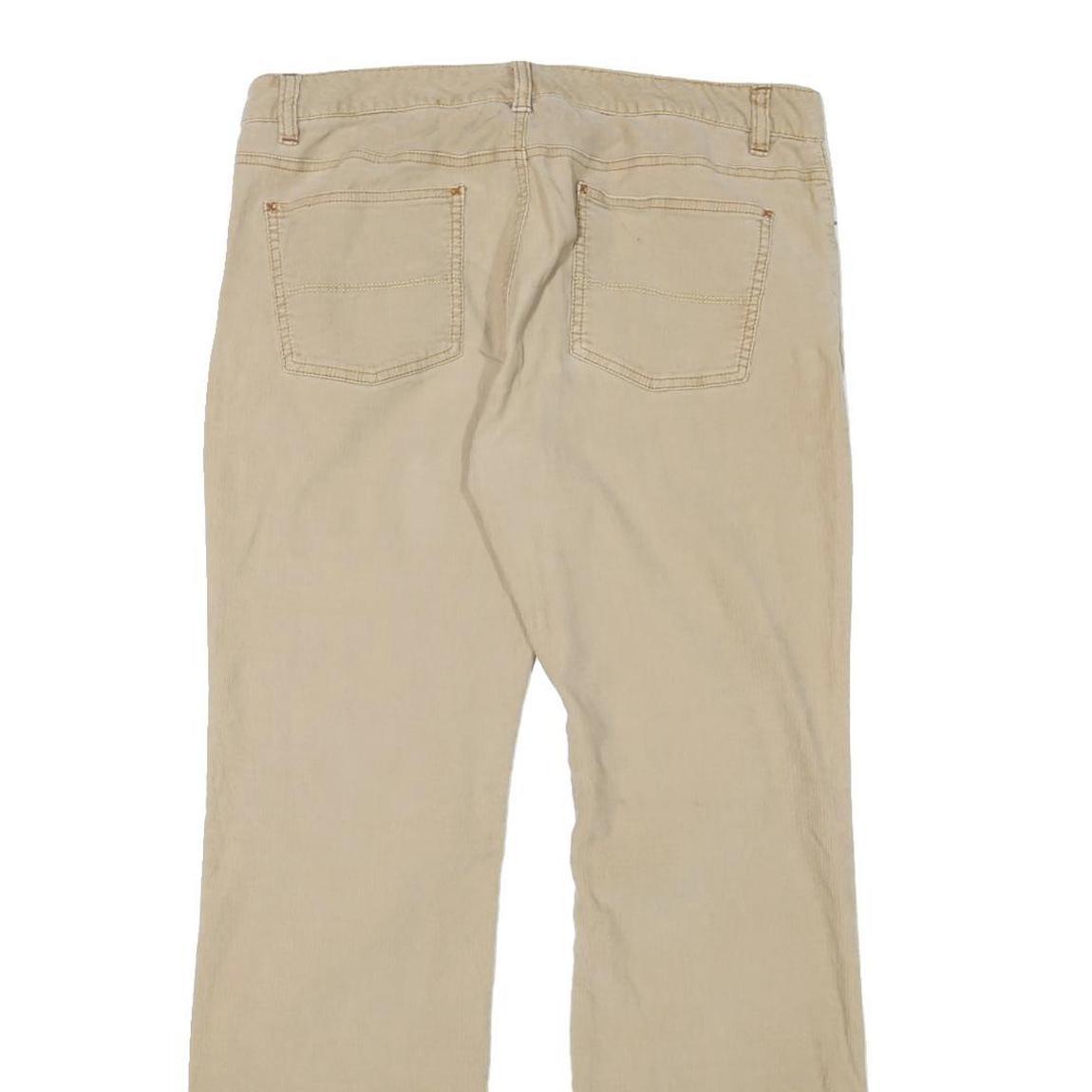 RALPH LAUREN POLO JEANS COMPANY Womens Cotton Blend Beige Regular Straight