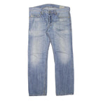 DIESEL Womens Regular Blue Denim Cotton Blend Button Jeans W34 L28 Classic