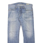 DIESEL Womens Regular Blue Denim Cotton Blend Button Jeans W34 L28 Classic