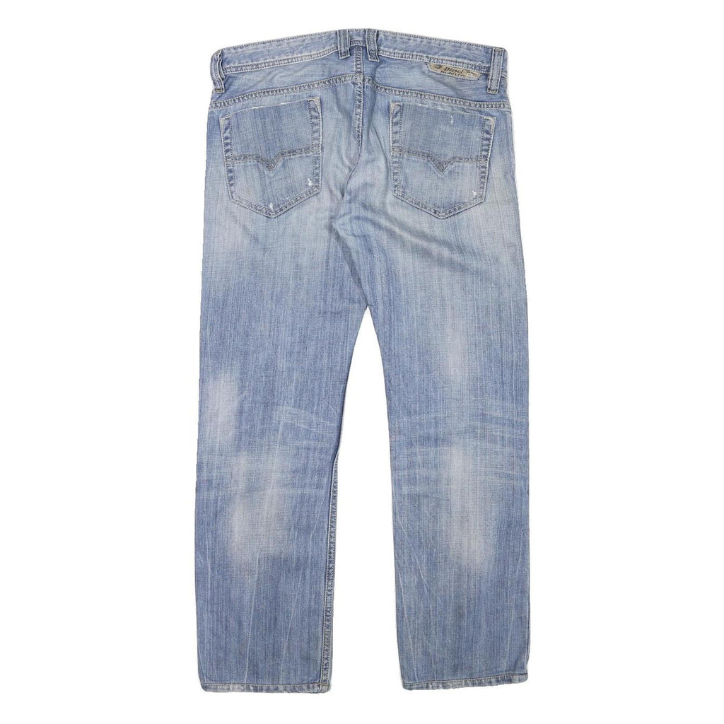 DIESEL Womens Regular Blue Denim Cotton Blend Button Jeans W34 L28 Classic