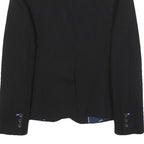 BODEN Womens Black Blazer Jacket UK 6 Viscose Blend Plain Button Closure