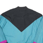 MCGREGOR Mens Black & Turquoise Colourblock Casual Jacket L Polyester Blend Zip