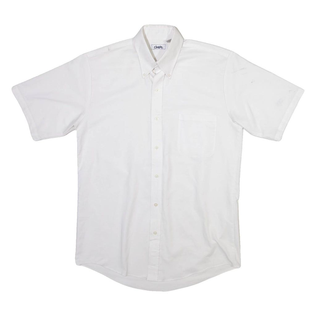 CINTAS Mens Plain Shirt White S