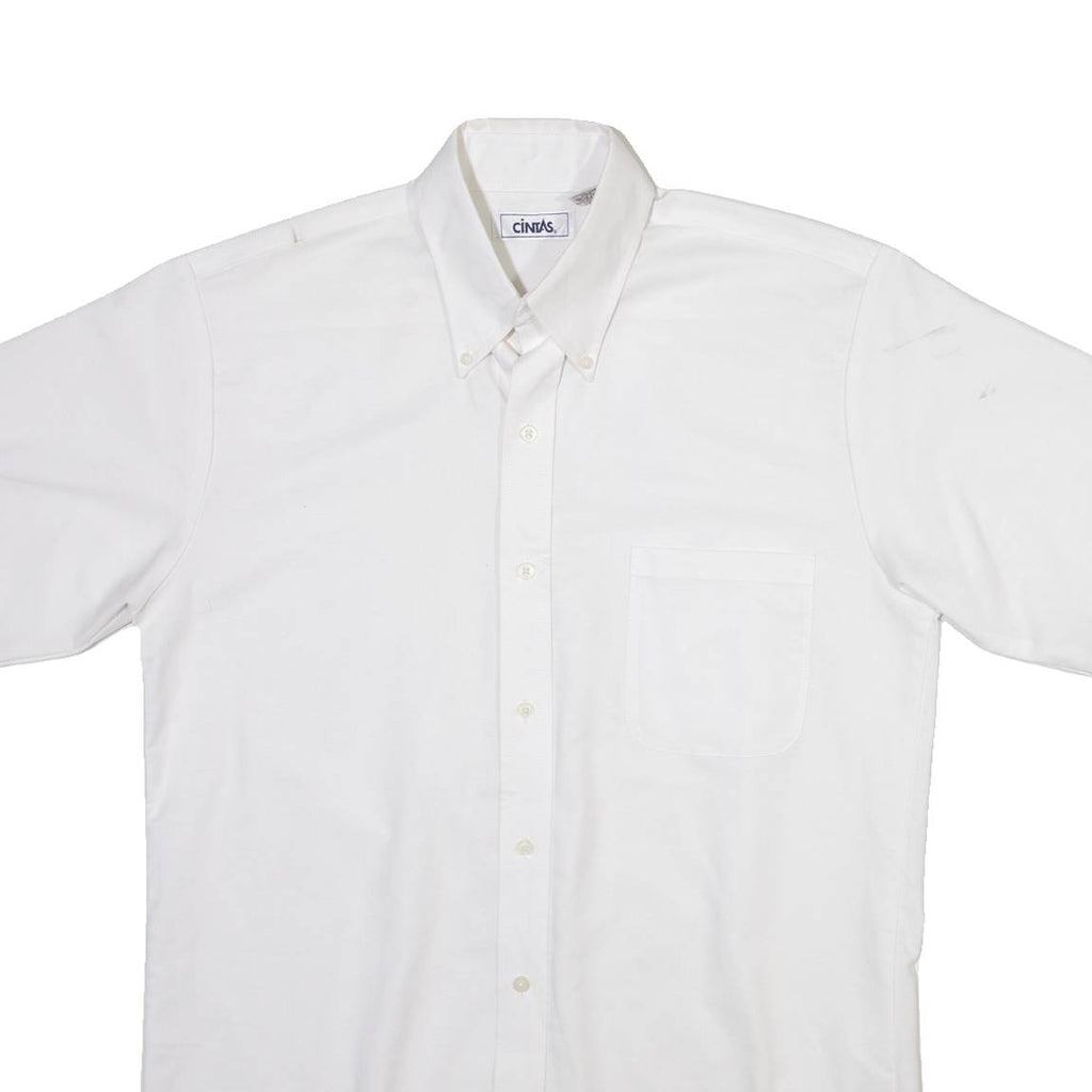 CINTAS Mens Plain Shirt White S
