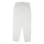 FADED GLORY Mens White Regular Cotton Denim W32 L32 Zip Closure Jeans