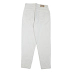 FADED GLORY Mens White Regular Cotton Denim W32 L32 Zip Closure Jeans