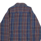 GANDER MOUNTAIN Mens Blue & Brown Check Shirt M Button Front Casual Workwear