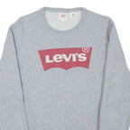 LEVI'S Mens Sweatshirt Grey Crew Neck S