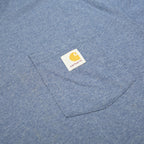 CARHARTT Mens Blue Pocket T-Shirt L Short Sleeve Crew Neck Cotton Blend Casual