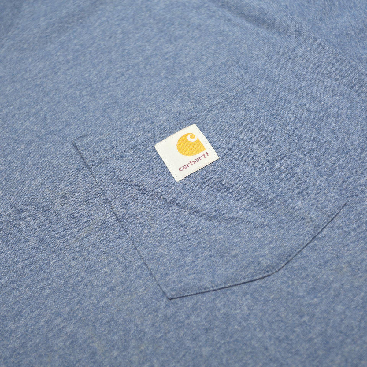 CARHARTT Mens Blue Pocket T-Shirt L Short Sleeve Crew Neck Cotton Blend Casual