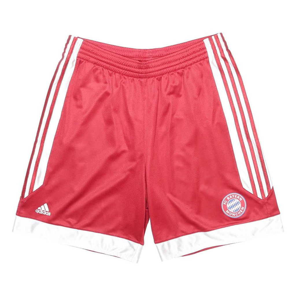 ADIDAS Mens Red & White FC Bayern Munchen Casual Shorts M W32 Sportswear
