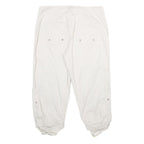 SONOMA Womens White Casual Cotton Blend Cargo Shorts UK 12 W32