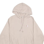 CHAMPION REVERSE WEAVE Mens Beige Hoodie M Cotton Blend Pullover Drawstring