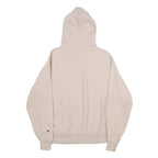 CHAMPION REVERSE WEAVE Mens Beige Hoodie M Cotton Blend Pullover Drawstring