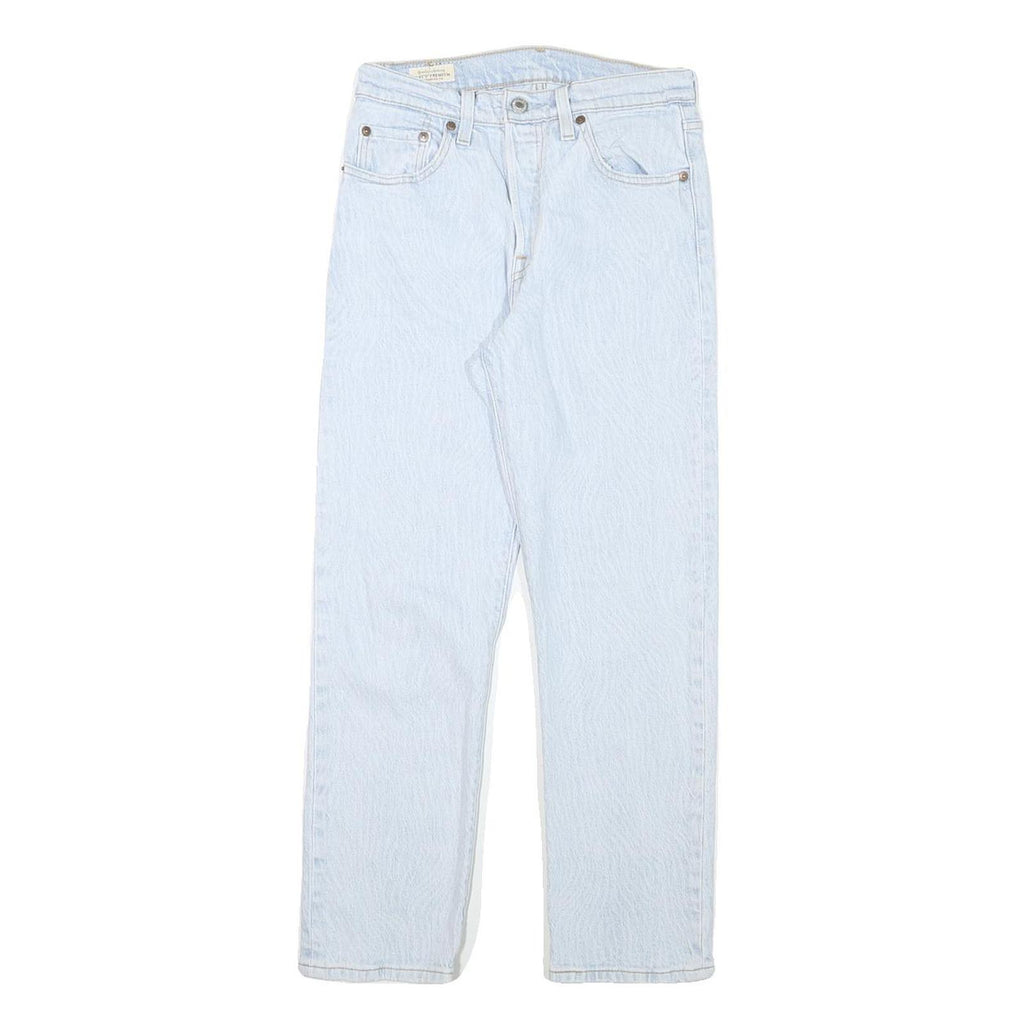 LEVI'S 501 Womens Jeans Blue Regular Straight Denim Light W25 L25 Classic Fit