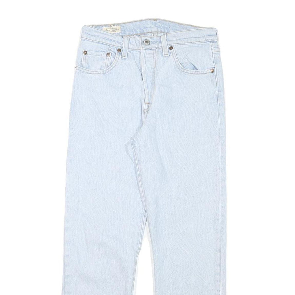 LEVI'S 501 Womens Jeans Blue Regular Straight Denim Light W25 L25 Classic Fit