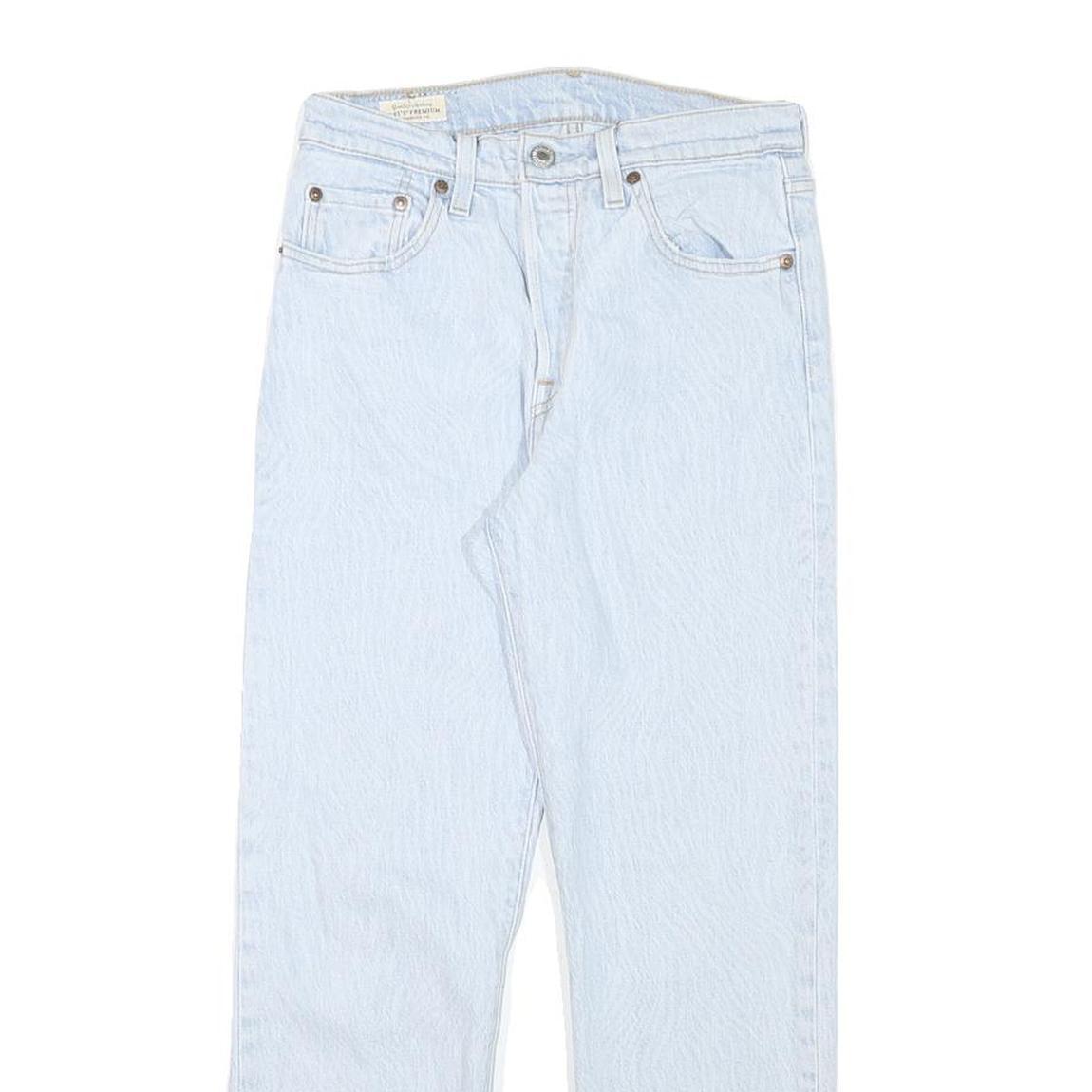 LEVI'S 501 Womens Jeans Blue Regular Straight Denim Light W25 L25 Classic Fit